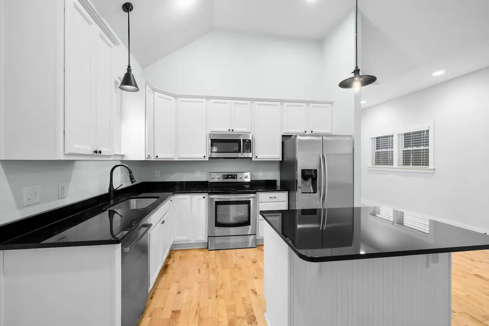 black kitchen cabinets