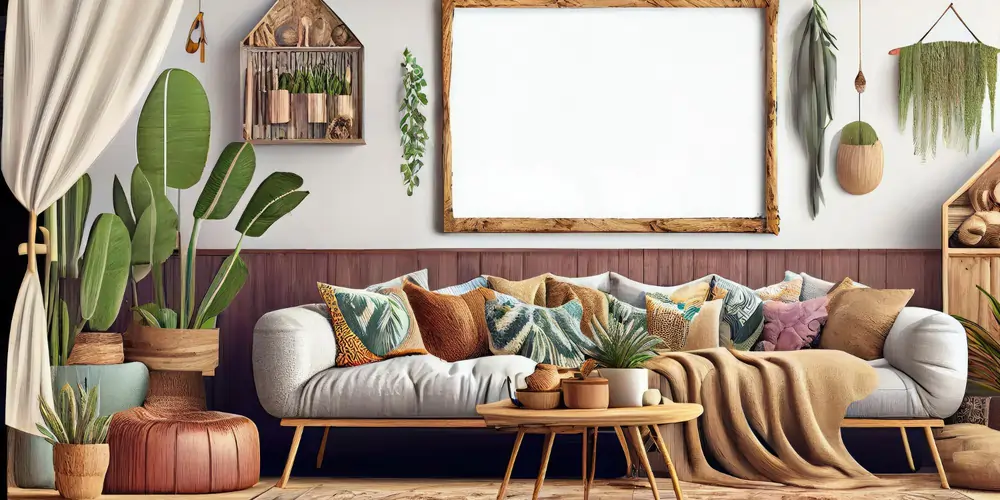 living room boho decor