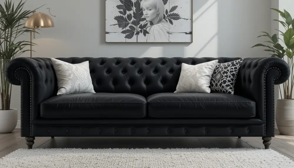 black couch