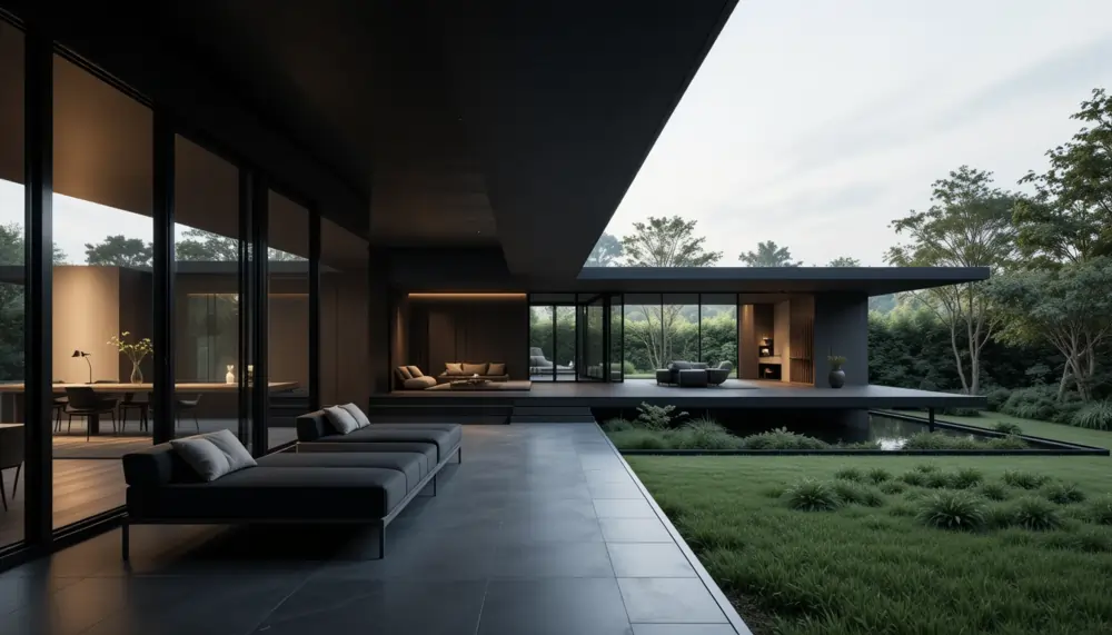 contemporary black house