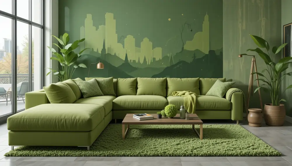 green sectional