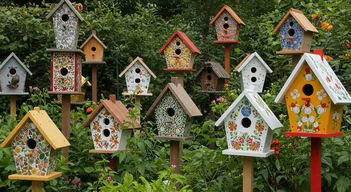 decorative bird houses