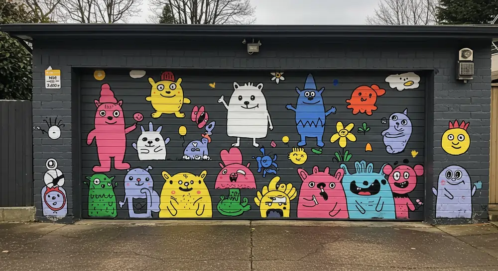 garage door decorations