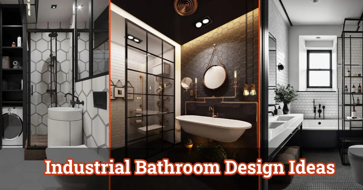 Industrial Bathroom Design Ideas: Freestanding tub against exposed brick wall with pendant lighting and floating vanity.