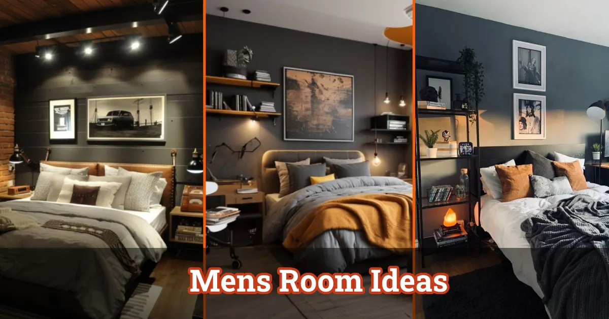 Stylish Mens Room Ideas - Modern industrial bedroom with dark accents and leather furniture