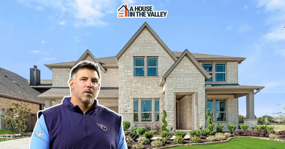 Mike Vrabel House exterior featuring luxurious Forest Hills mansion with contemporary design and landscaping.