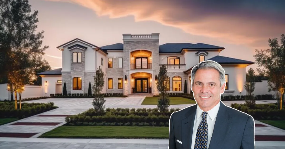 Rudy Touzet House exterior view showing modern architecture with black windows and elegant design in Southampton Village luxury neighborhood.